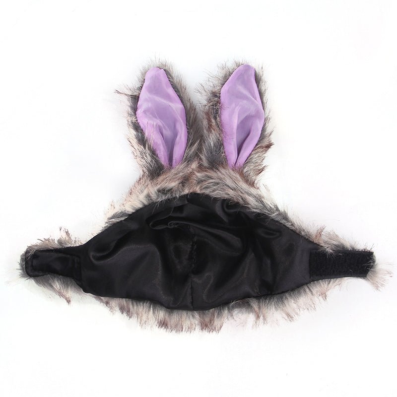 Bunny Ear Faux Fur Ear Cover Dog Cat Hat - PIKAPIKA