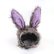 Bunny Ear Faux Fur Ear Cover Dog Cat Hat - PIKAPIKA