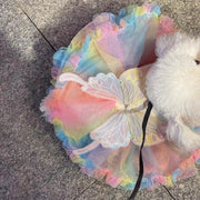 Butterfly Colorful Puppy Princess Dress Dog Clothes - PIKAPIKA