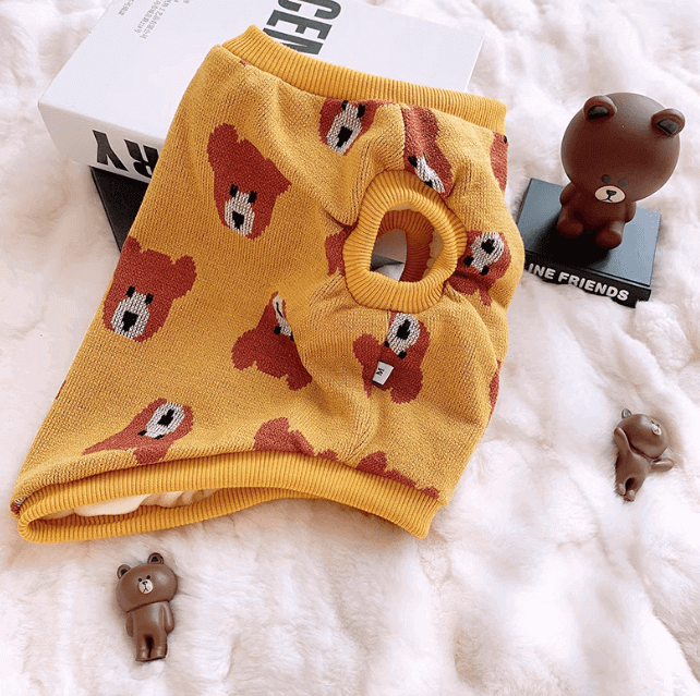 French Bulldog Fleece Vest – Double Knit Jacquard Warm Top