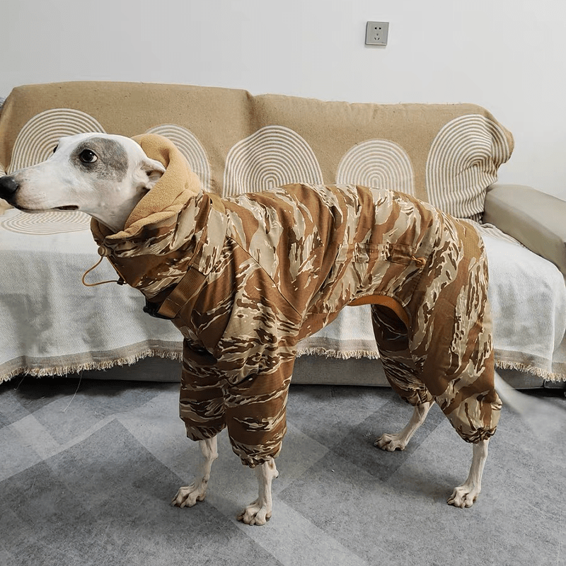 Camouflage Cotton Padded Coat Snowsuits Italian Greyhound Dog Clothes - PIKAPIKA