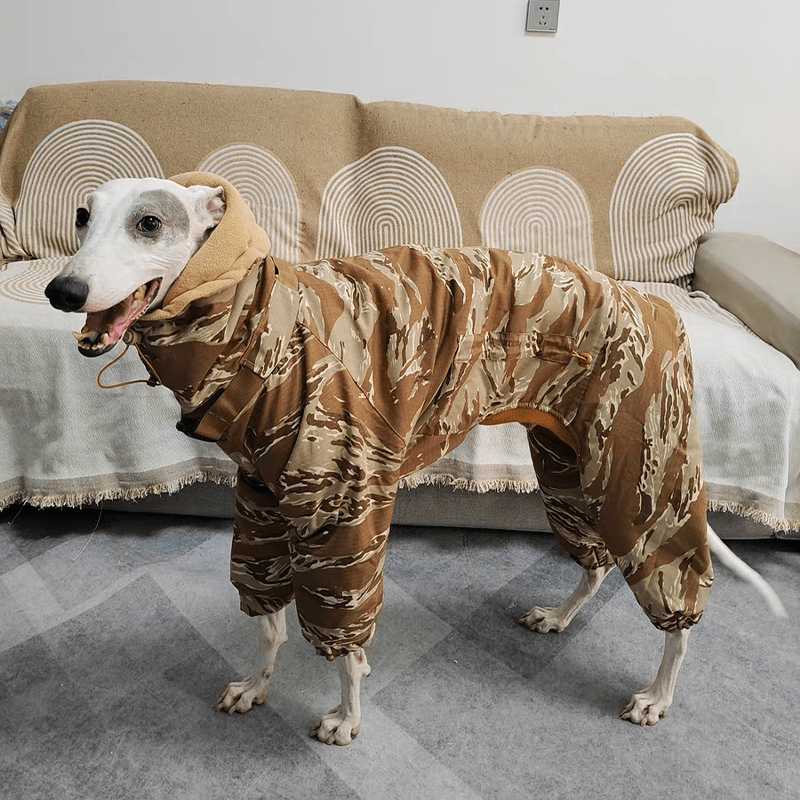 Camouflage Cotton Padded Coat Snowsuits Italian Greyhound Dog Clothes - PIKAPIKA