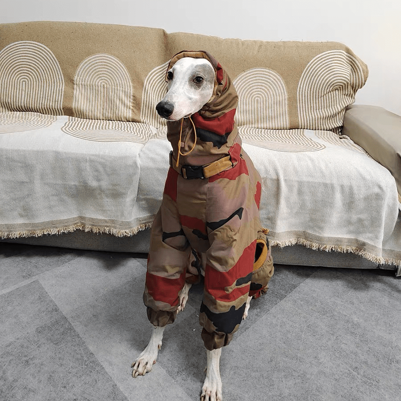 Camouflage Snowsuits Cotton Padded Dog Coat Italian Greyhound Clothes - PIKAPIKA