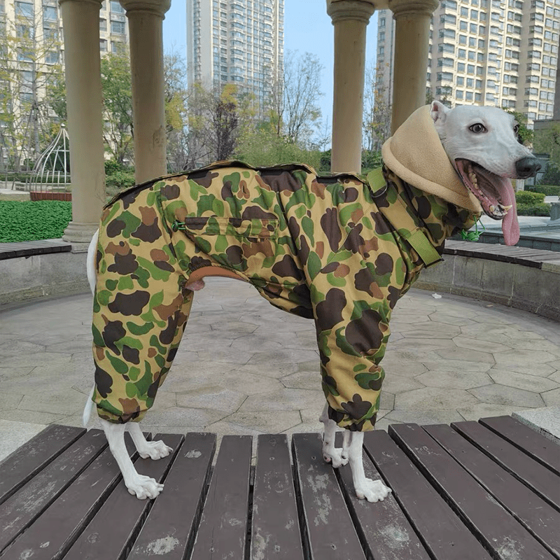 Camouflage Snowsuits Cotton Padded Dog Coat Italian Greyhound Clothes Warm - PIKAPIKA