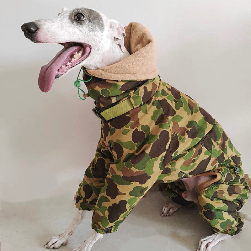 Camouflage Snowsuits Cotton Padded Dog Coat Italian Greyhound Clothes Warm - PIKAPIKA