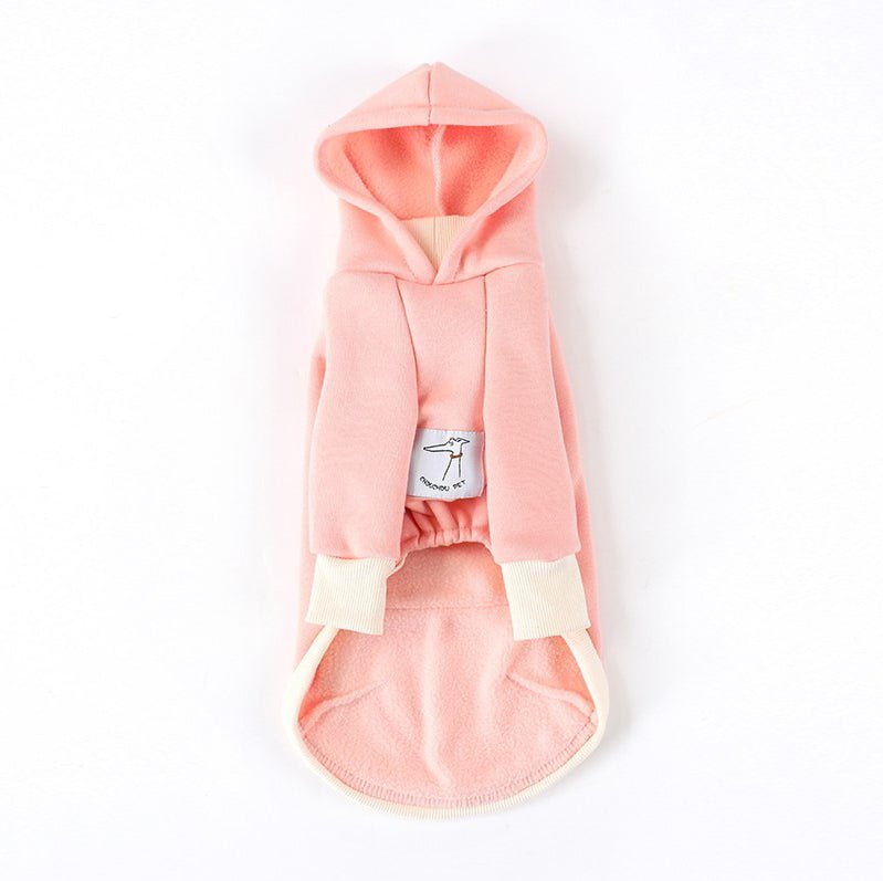 Casual Fleece Hoodie Italian Greyhound Whippet Dog Clothes - PIKAPIKA
