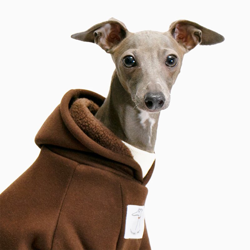 Casual Fleece Hoodie Italian Greyhound Whippet Dog Clothes - PIKAPIKA