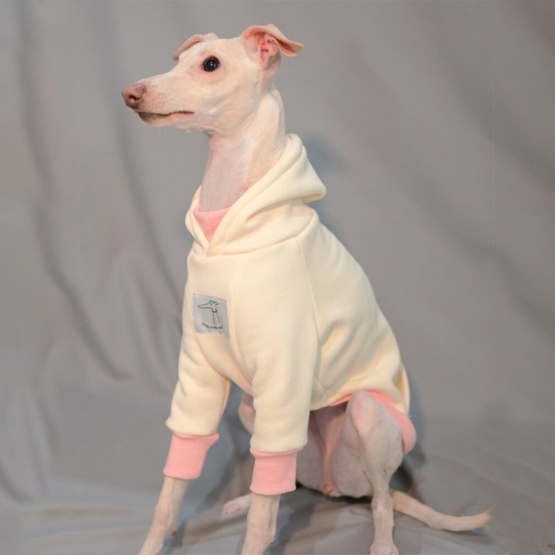 Casual Fleece Hoodie Italian Greyhound Whippet Dog Clothes - PIKAPIKA
