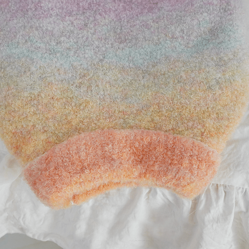 Cat Sweater Rainbow Knitwear Warm Pet Clothes - PIKAPIKA