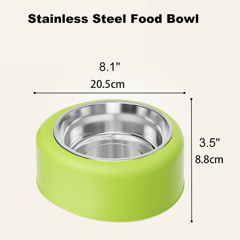 Cat Water Fountain Floating No - Spill Dog Stainless Steel Bowl Set - PIKAPIKA