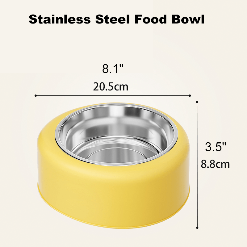 Cat Water Fountain Floating No - Spill Dog Stainless Steel Bowl Set - PIKAPIKA