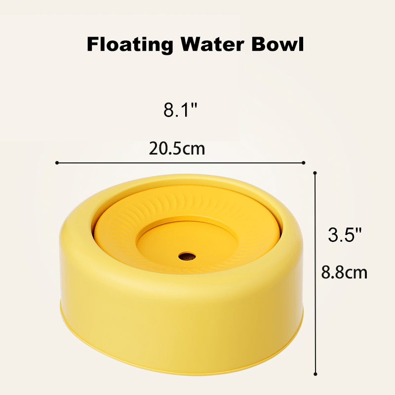 Cat Water Fountain Floating No - Spill Dog Stainless Steel Bowl Set - PIKAPIKA