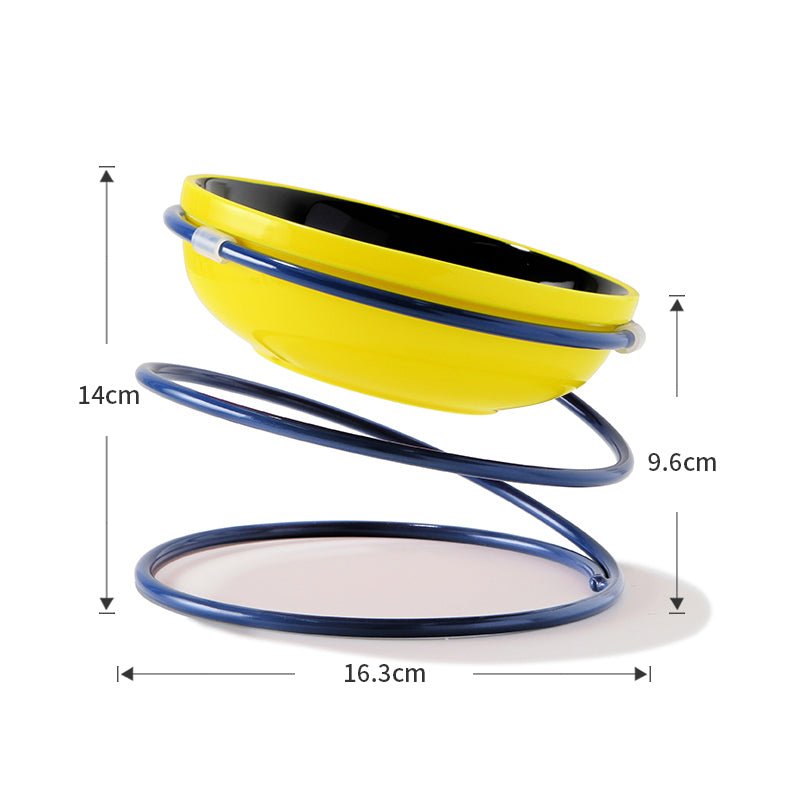 Ceramic Dog Food Water Bowl With Holder Neck - Friendly - PIKAPIKA