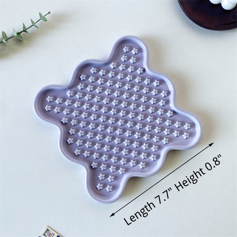 Ceramic Slow Feeder Plate Dog Feeding Bowls - PIKAPIKA