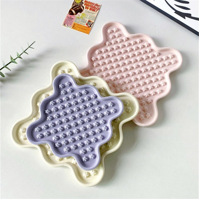 Ceramic Slow Feeder Plate Dog Feeding Bowls - PIKAPIKA