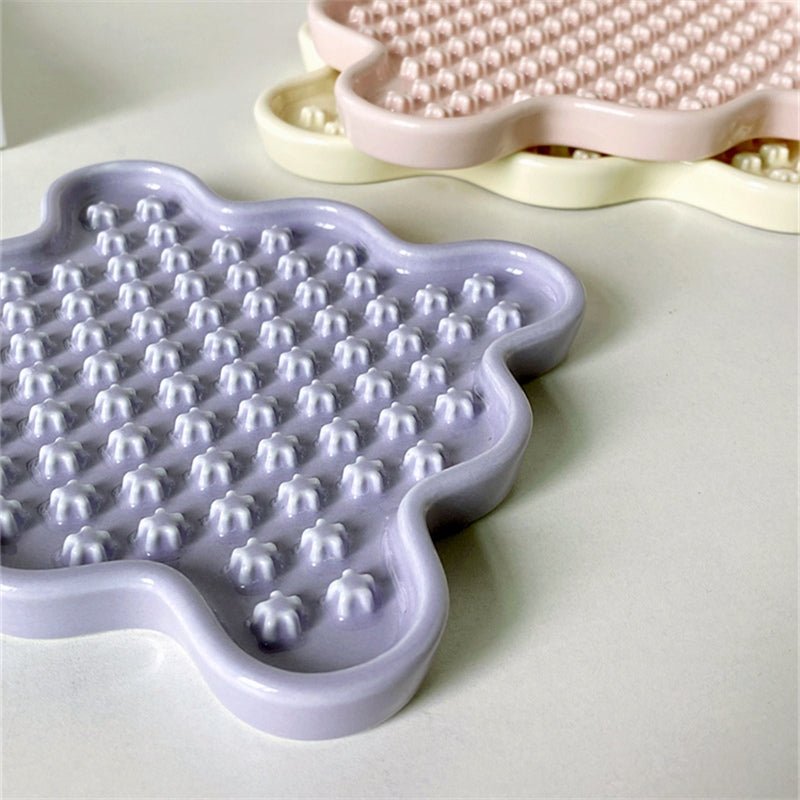 Ceramic Slow Feeder Plate Dog Feeding Bowls - PIKAPIKA