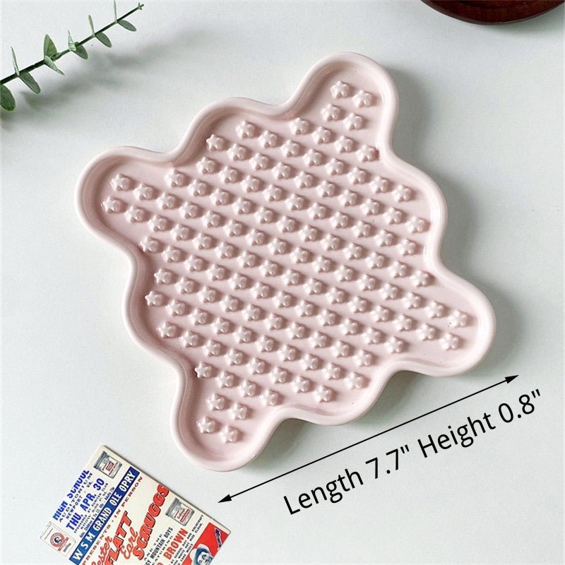 Ceramic Slow Feeder Plate Dog Feeding Bowls - PIKAPIKA