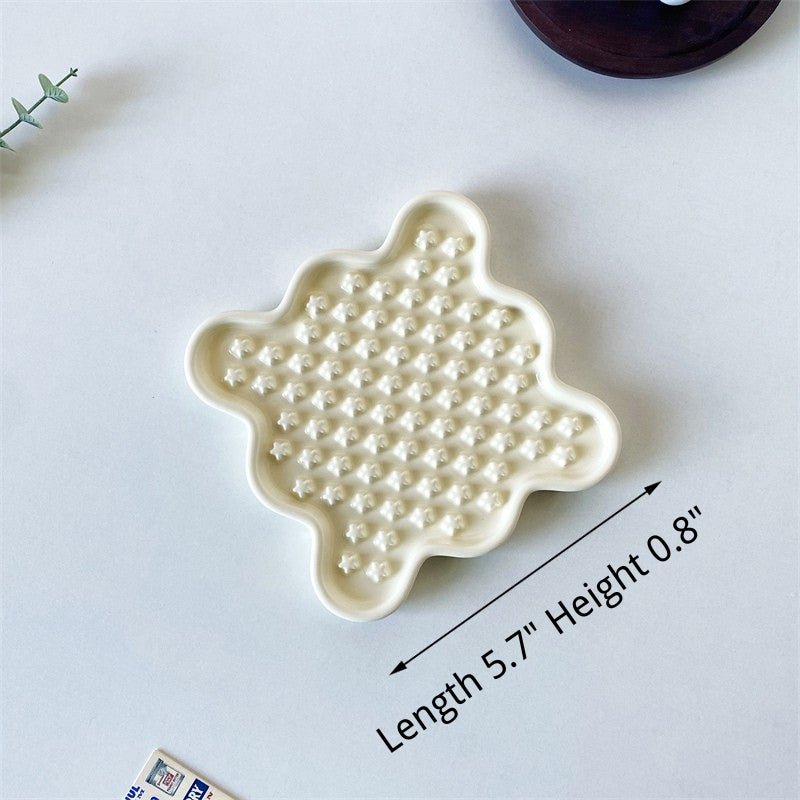 Ceramic Slow Feeder Plate Dog Feeding Bowls - PIKAPIKA