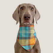 Check Print Triangle Scarf Dog Bib Bandanas - PIKAPIKA