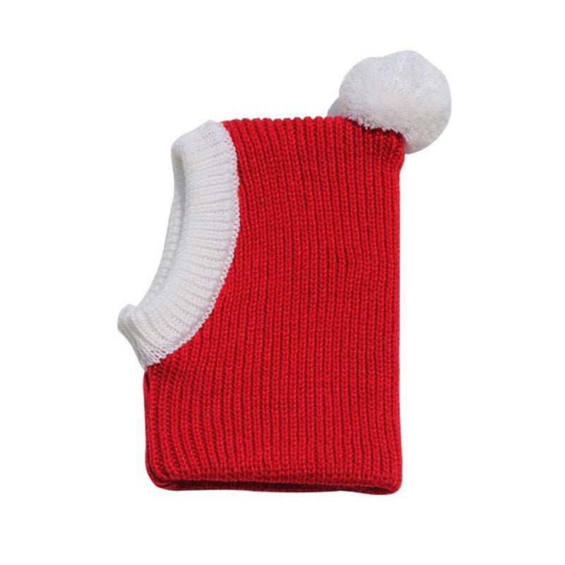 Chistmas Festival Pom Beanie Dog & Cat Knit Hat - PIKAPIKA
