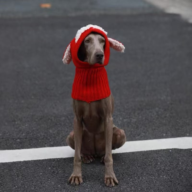 Christmas Big Dog Fleece Shirts Large Size Dog Clothes with Hat - PIKAPIKA