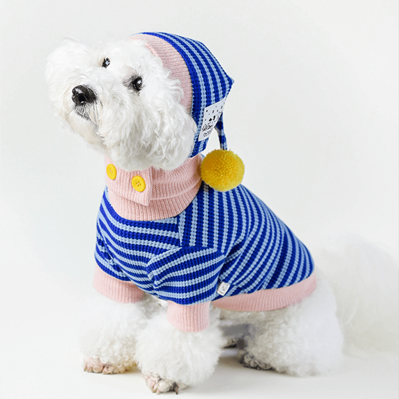Christmas Costume Dog Sweater with Hat Bom - PIKAPIKA