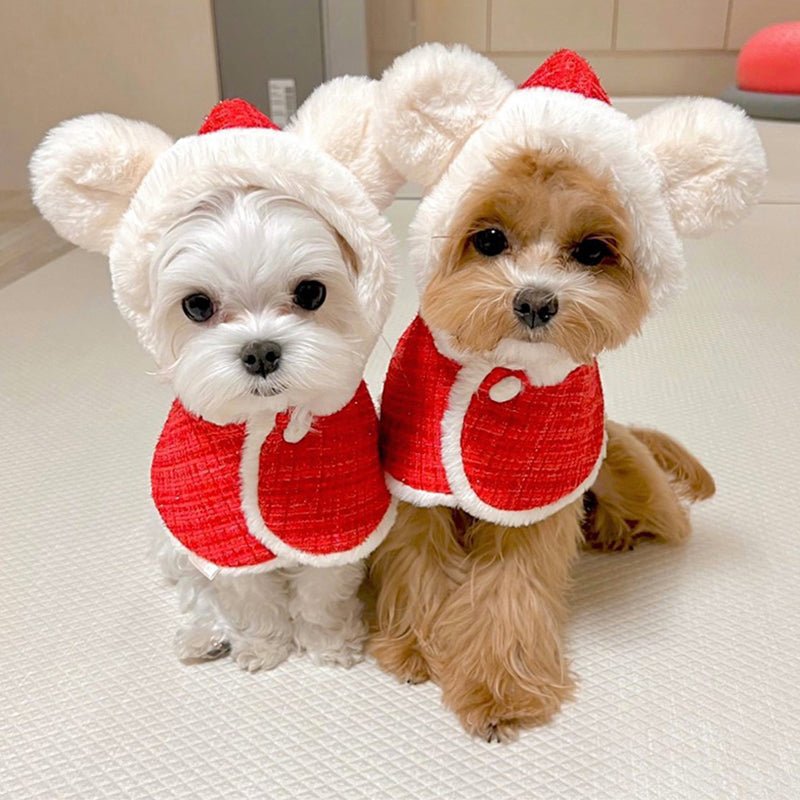 Christmas Warm Cape Jacket Dog Clothes - PIKAPIKA