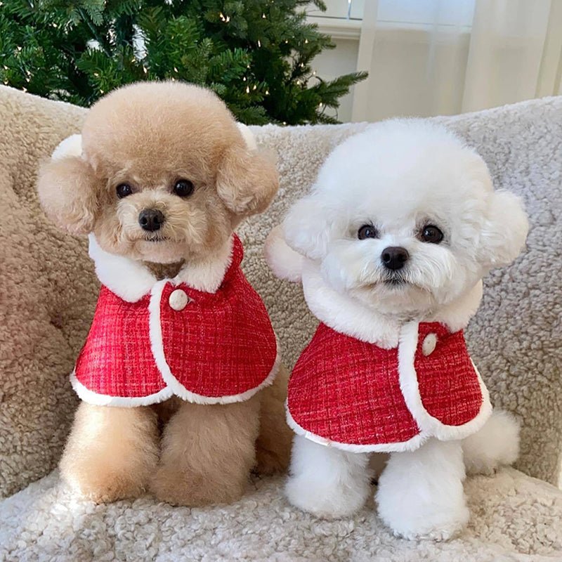 Christmas Warm Cape Jacket Dog Clothes - PIKAPIKA