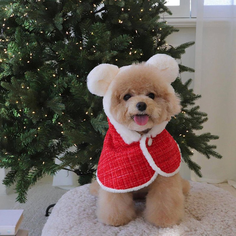 Christmas Warm Cape Jacket Dog Clothes - PIKAPIKA
