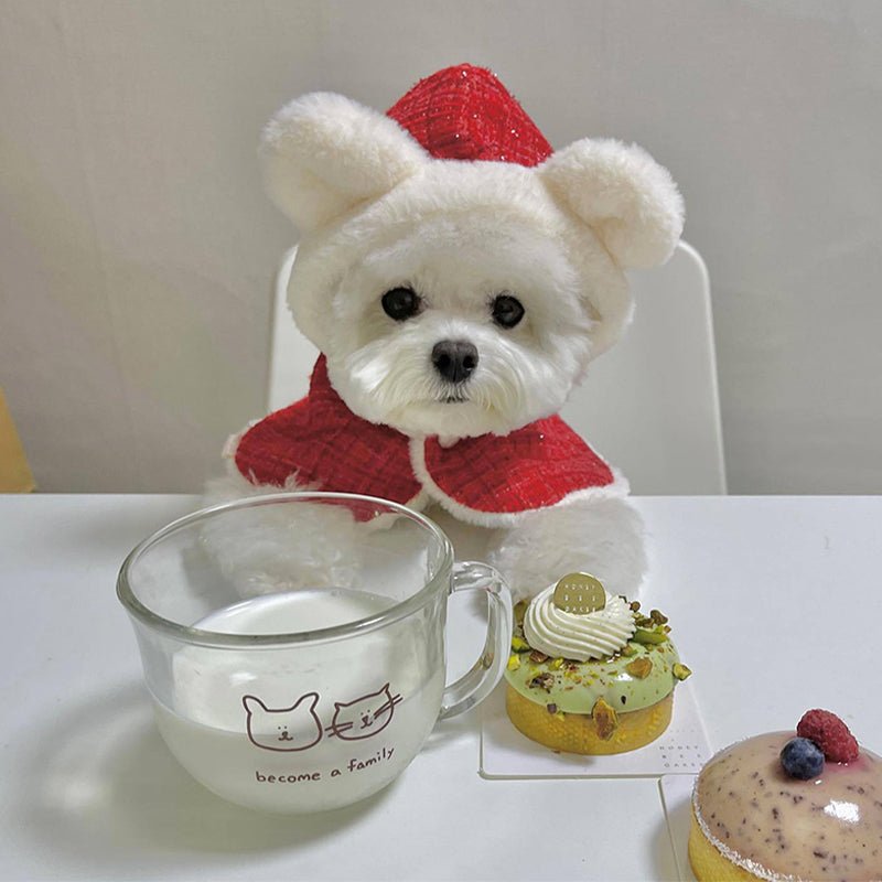 Christmas Warm Cape Jacket Dog Clothes - PIKAPIKA
