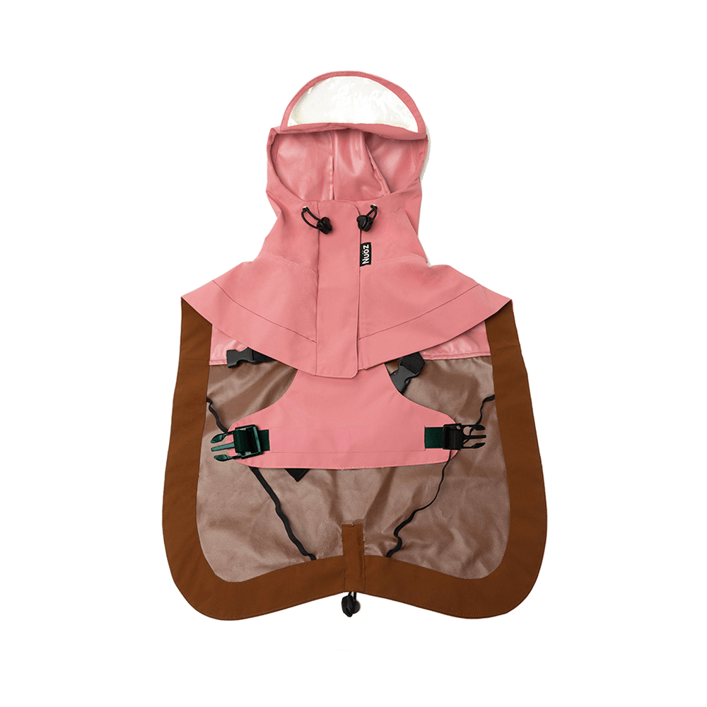 Colorblock Velcro closure Raincoat Windproof Cape for Dogs - PIKAPIKA