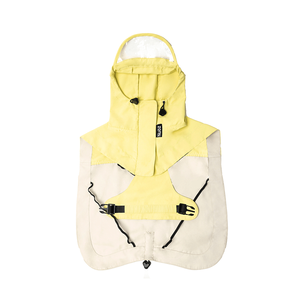 Colorblock Velcro closure Raincoat Windproof Cape for Dogs - PIKAPIKA