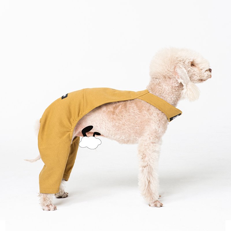 Cotton Denim Pants Onesie Bedlington Dog Clothes - PIKAPIKA
