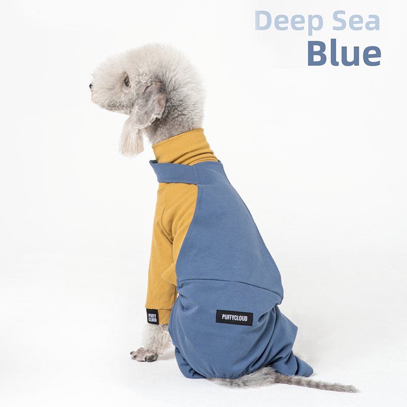 Cotton Denim Pants Onesie Bedlington Dog Clothes - PIKAPIKA