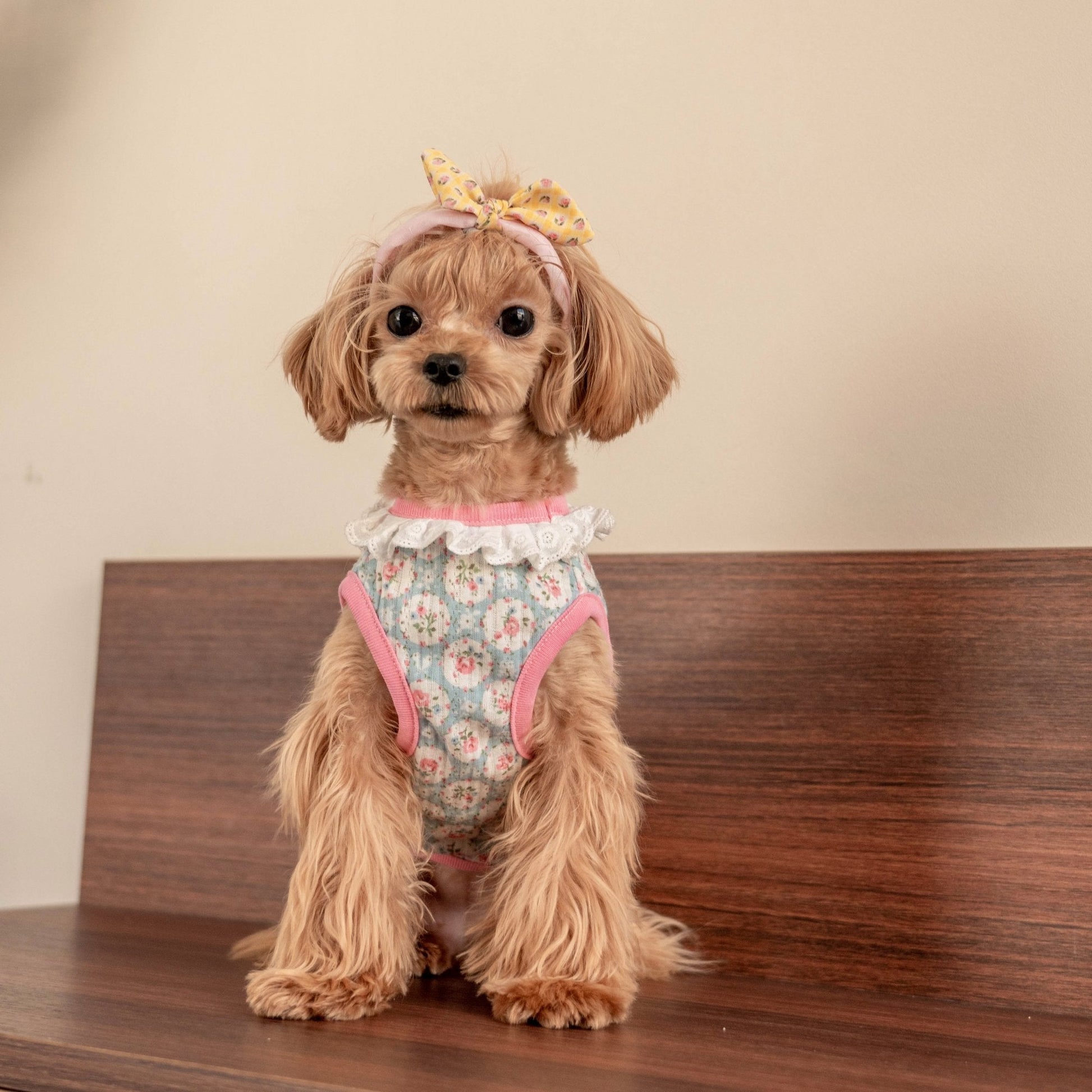 Cotton Floral Breathable Vest for Toy Dogs - PIKAPIKA
