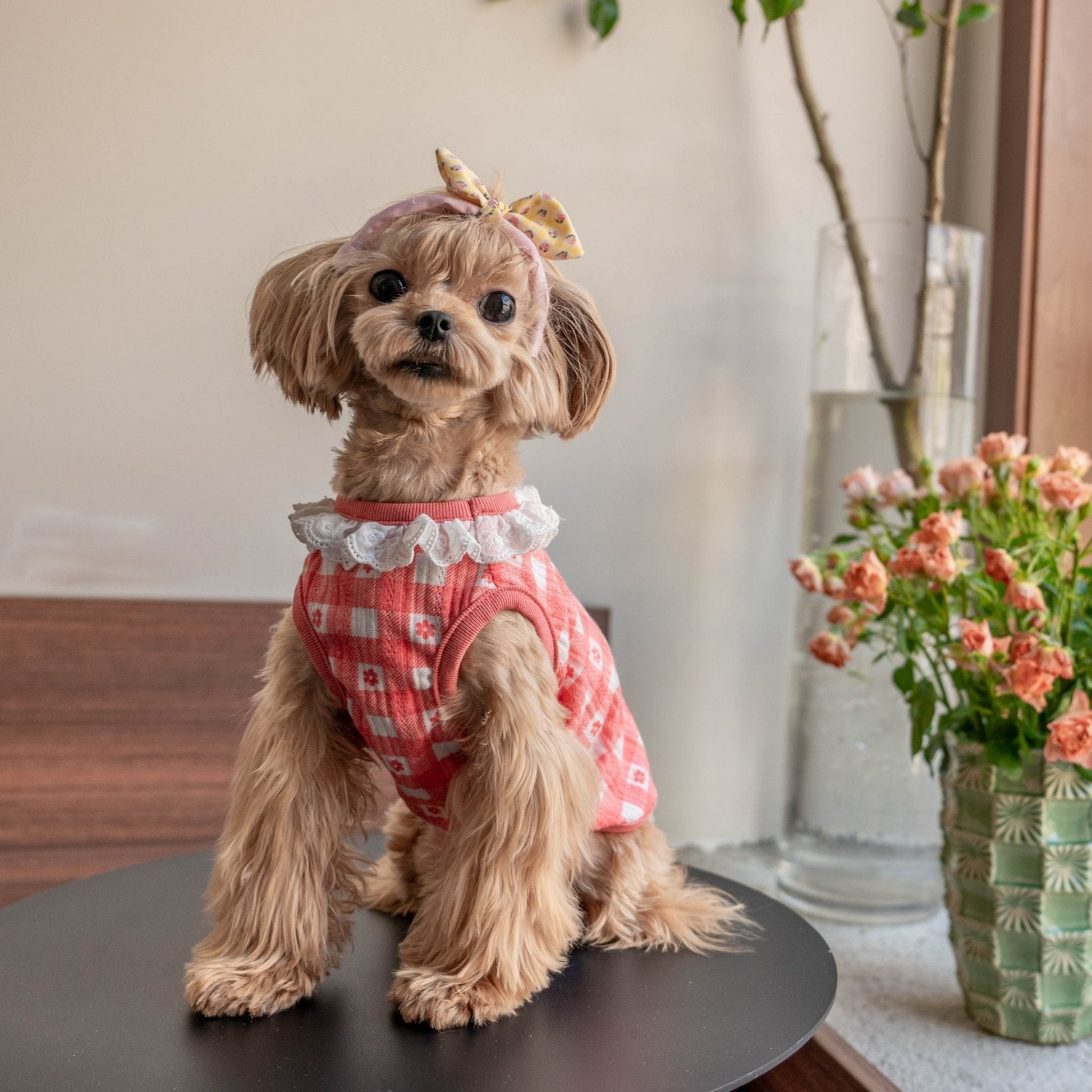Cotton Floral Breathable Vest for Toy Dogs - PIKAPIKA
