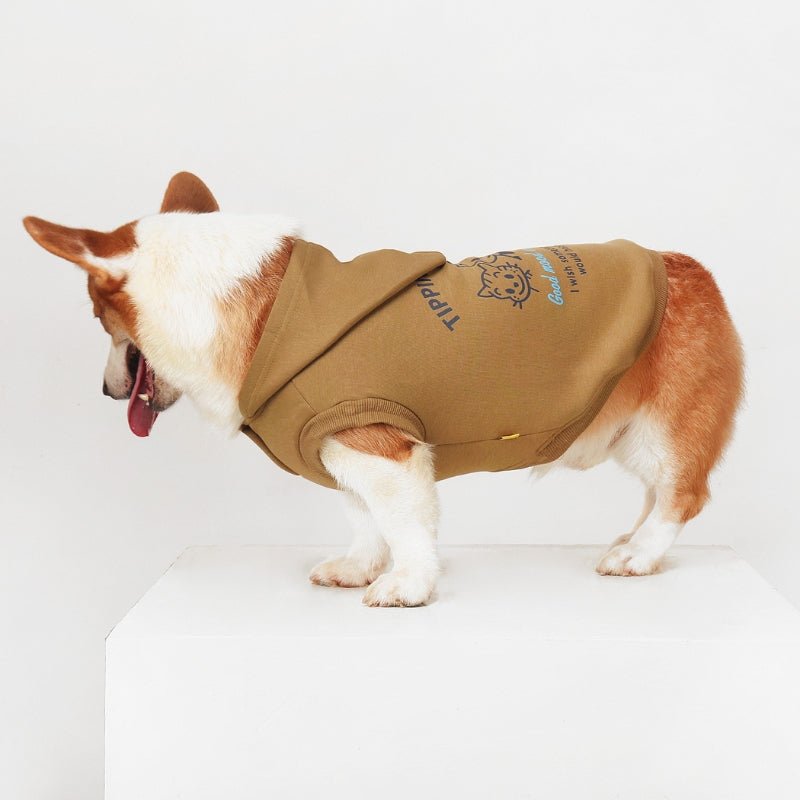 Cotton Hoodie Corgi Dog Clothes Sleeveless - PIKAPIKA