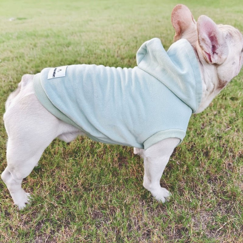 Cotton Hoodie Sleeveless Dog Cat Clothes Bulldog - PIKAPIKA