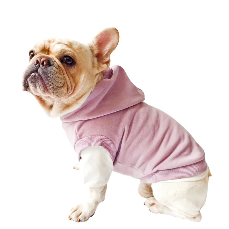 Cotton Hoodie Sleeveless Dog Cat Clothes Bulldog - PIKAPIKA