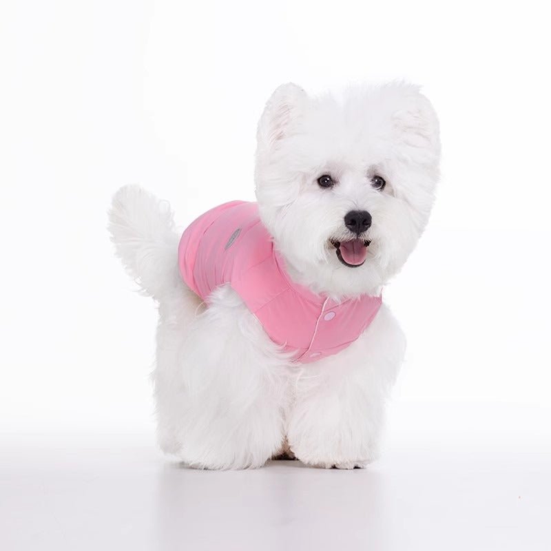 Cotton Padded Jacket Double Layer Button Coat Dog Clothes - PIKAPIKA