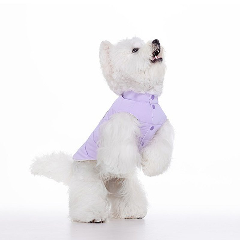 Cotton Padded Jacket Double Layer Button Coat Dog Clothes - PIKAPIKA