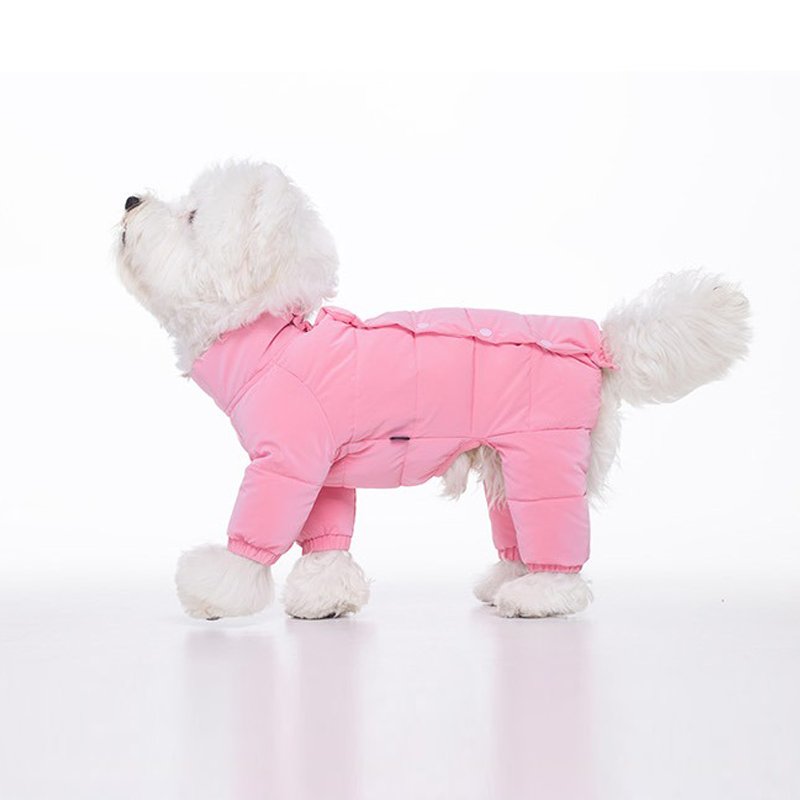 Cotton Padded Jacket Parka Coat Dog Clothes Onesie - PIKAPIKA