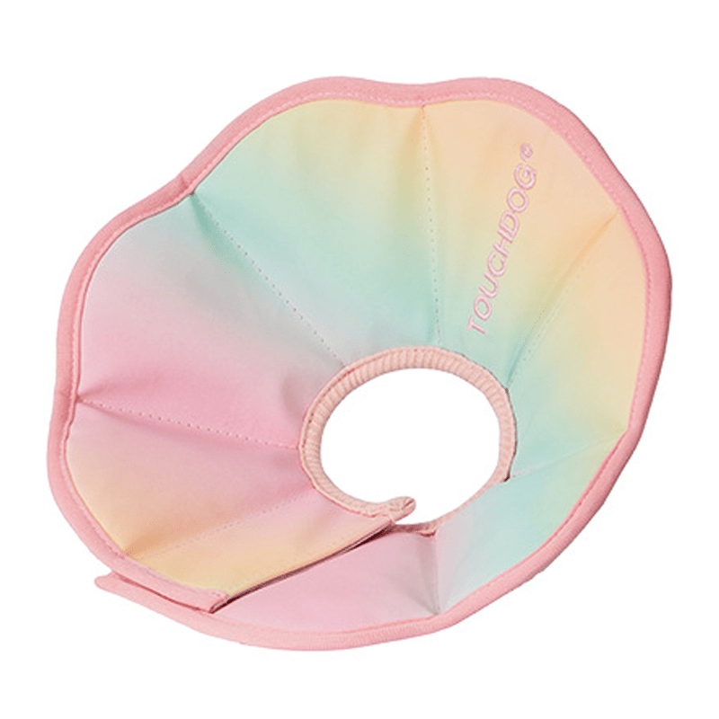 Cotton Recovery Cone Iridescent Elizabeth Collar Pet for Cats and Dogs - PIKAPIKA
