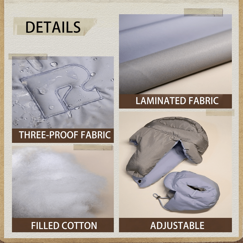 Cotton Reversible Puffer Vest Dog Clothes Water - Resistant Anti - Static Winter Jacket - PIKAPIKA