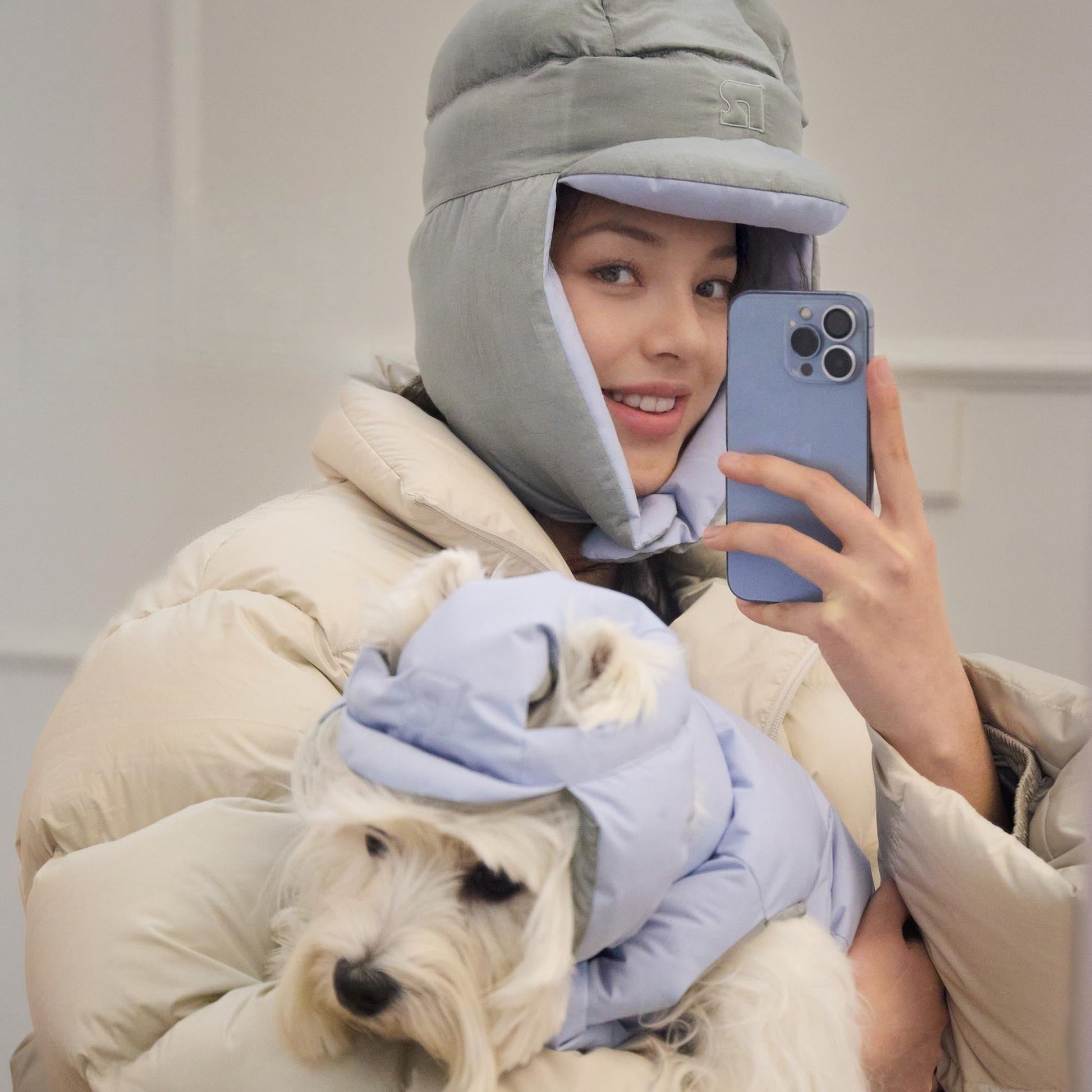 Cotton Reversible Puffer Vest Dog Clothes Water - Resistant Anti - Static Winter Jacket - PIKAPIKA