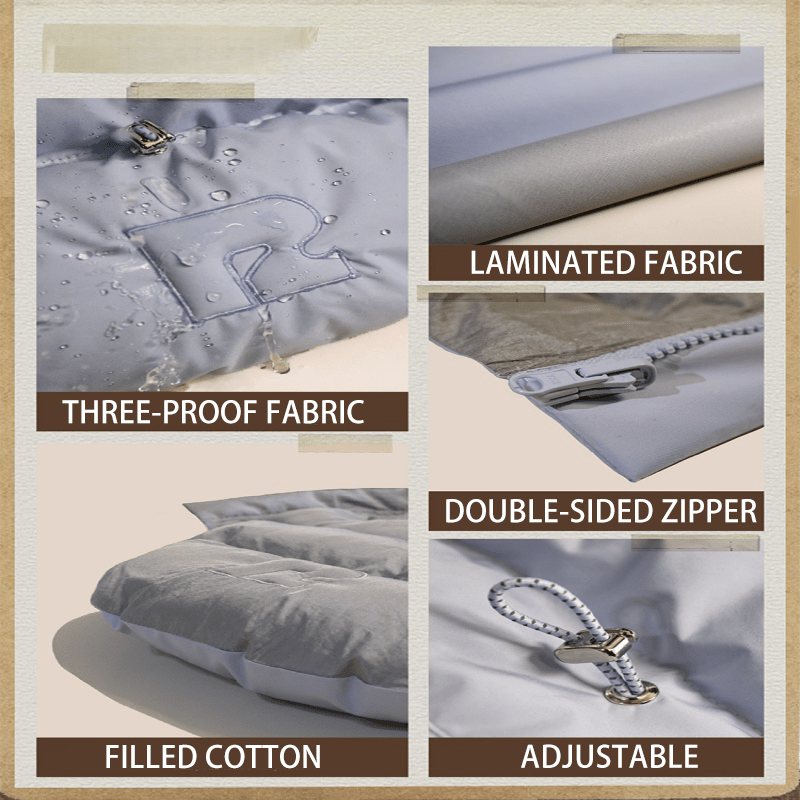 Cotton Reversible Puffer Vest Dog Clothes Water - Resistant Anti - Static Winter Jacket - PIKAPIKA