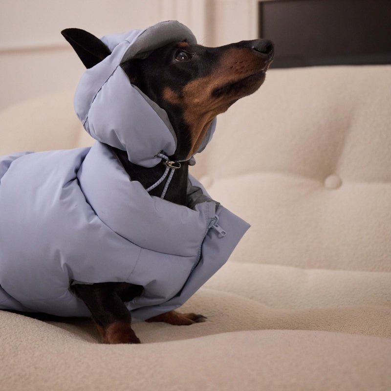 Cotton Reversible Puffer Vest Dog Clothes Water - Resistant Anti - Static Winter Jacket - PIKAPIKA