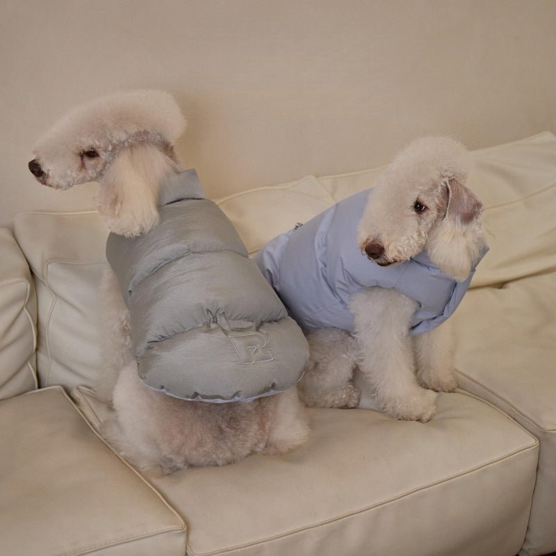 Cotton Reversible Puffer Vest Dog Clothes Water - Resistant Anti - Static Winter Jacket - PIKAPIKA