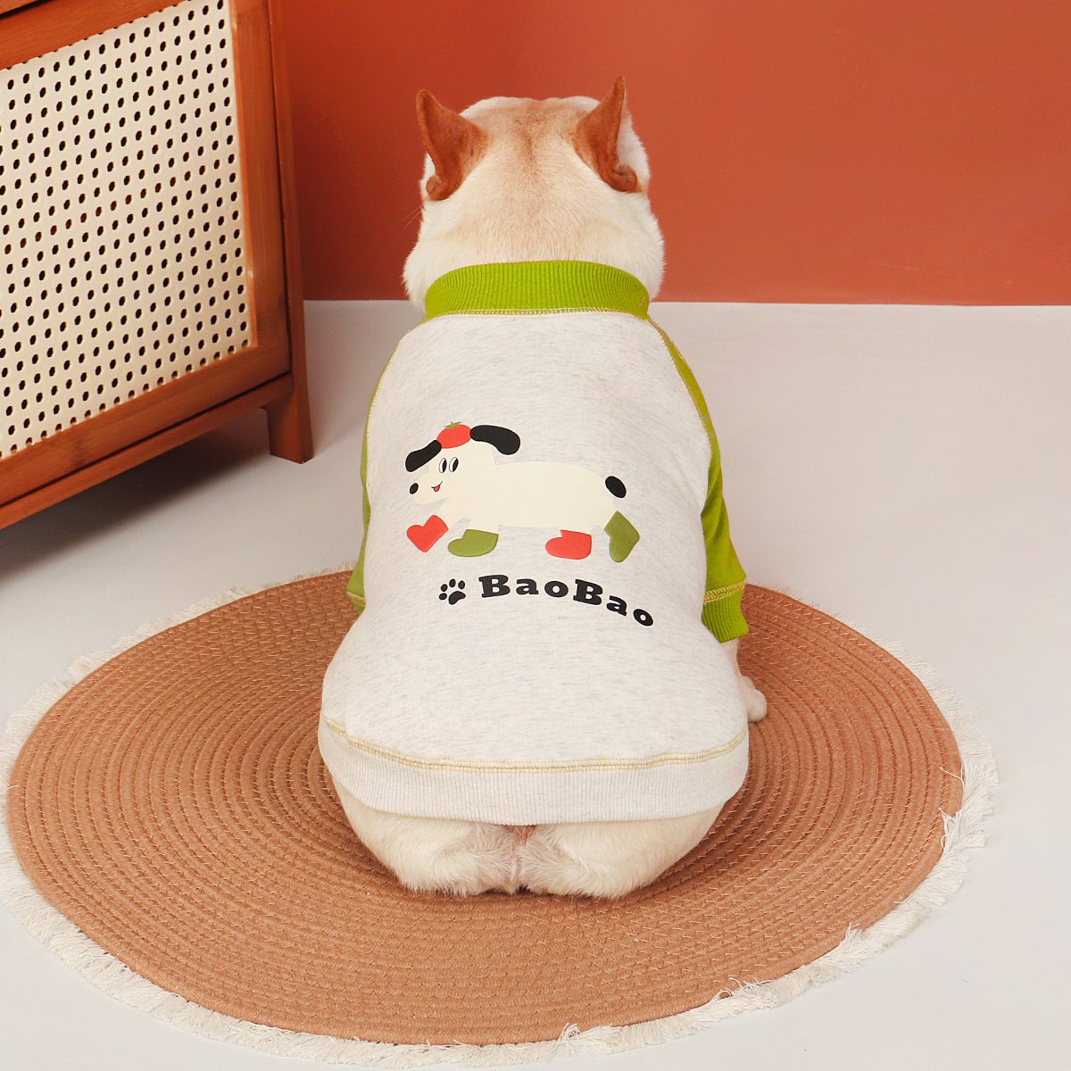 Cotton Sweatshirts Dog Stripes Clothes Bulldog - PIKAPIKA