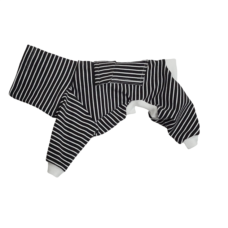 Cotton Turtleneck Dog Onesies Stripe Italian greyhound Whippet Clothes - PIKAPIKA